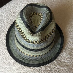 True Religion Multicolor Striped Straw Fedora S/M